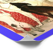 Poster Vintage Veterinary Ad French 1905 (Coin)