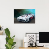 Poster vintage Vette (Bureau à domicile)