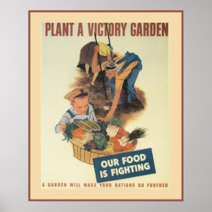 Poster Vintage Victory Garden