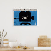 Poster Vintage Video Camera - Matchbox Print - Czech Wall (Cuisine)