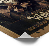 poster vintage vieux magicien (Coin)