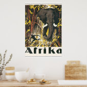 Poster Vintage voyage Afrika (Cuisine)