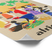 Poster Vintage voyage Afrique (Coin)