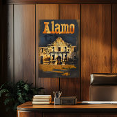Poster Vintage voyage Alamo