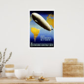 Poster Vintage voyage allemand (Cuisine)