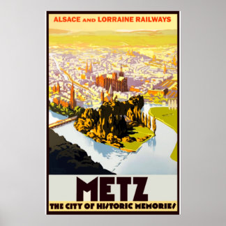 Poster Vintage voyage - Alsace - France