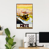 Poster Vintage voyage - Alsace - France (Bureau à domicile)