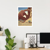 Poster Vintage voyage américain (Bureau à domicile)