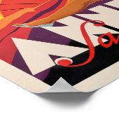 Poster Vintage voyage Annecy France (Coin)