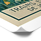 Poster Vintage voyage Antibes France (Coin)