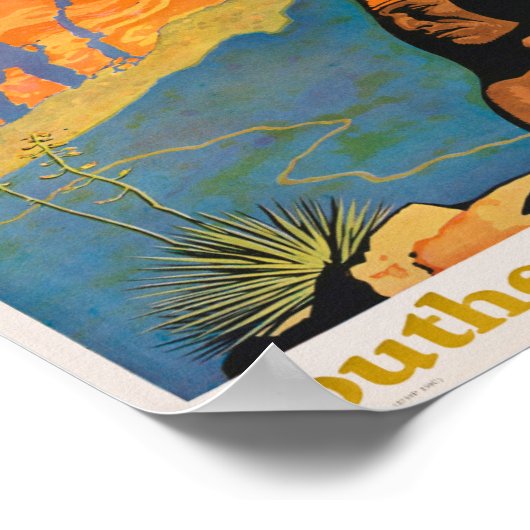 Poster Vintage voyage Apache Trail (Coin)