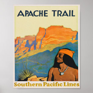 Poster Vintage voyage Apache Trail