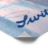 Poster Vintage voyage Arosa Suisse (Coin)