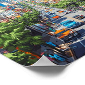 Poster Vintage voyage artistique des Philippines Manille (Coin)