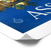 Poster Vintage voyage Assisi (Coin)