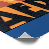 Poster Vintage voyage Au Maroc Par Avion (Coin)