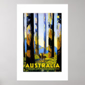 Poster Vintage voyage Australie 2 (Devant)