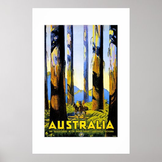 Poster Vintage voyage Australie 2 (Devant)