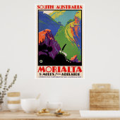 Poster Vintage voyage Australie Morialta (Cuisine)
