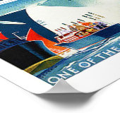 Poster Vintage voyage australien (Coin)