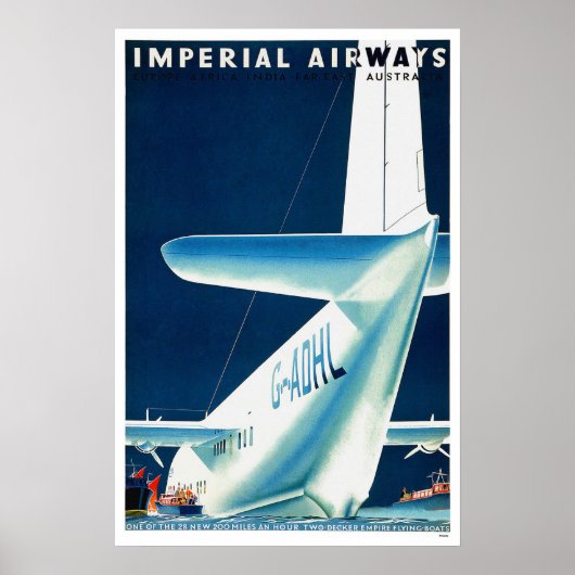 Poster Vintage voyage australien (Devant)