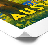 Poster Vintage voyage australien (Coin)