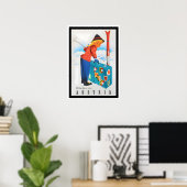Poster Vintage voyage Autriche (Bureau à domicile)