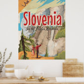 Poster Vintage voyage Autriche (Cuisine)