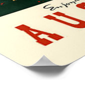 Poster Vintage voyage Autriche (Coin)