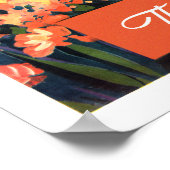 Poster Vintage voyage aux Bermudes (Coin)