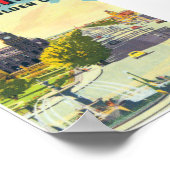 Poster Vintage voyage Bendigo Australie (Coin)