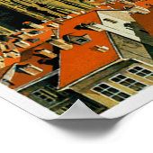 Poster Vintage voyage Berne Suisse (Coin)