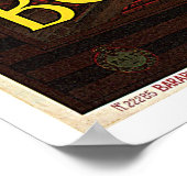 Poster Vintage voyage Bologne Italie (Coin)