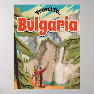 Poster Vintage voyage Bulgarie