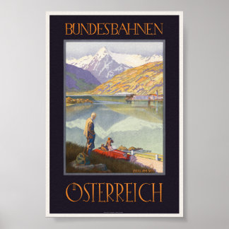 Poster Vintage voyage Bundesbahnen Österreich 192