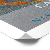 Poster Vintage voyage californien (Coin)