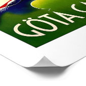 Poster Vintage voyage Canal Gota (Coin)