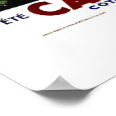 Poster Vintage voyage Cannes France (Coin)