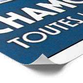 Poster Vintage voyage Chamonix Mont Blanc (Coin)