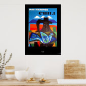 Poster Vintage voyage Chili Imprimer (Cuisine)