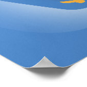 poster Vintage voyage chilien santiago (Coin)