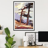 Poster Vintage voyage Corse - (Bureau à domicile)