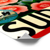 Poster Vintage voyage - Côte d'Azur - Côte d'Azur (Coin)