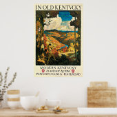 Poster Vintage voyage, Dans Le Vieux Kentucky, NC  (Cuisine)