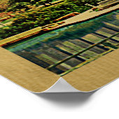 Poster Vintage voyage d'Austin Texas (Coin)