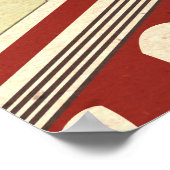 Poster Vintage voyage d'Austin Texas (Coin)