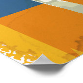 Poster Vintage voyage de Air à Riyadh (Coin)