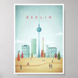 Poster Vintage voyage de Berlin