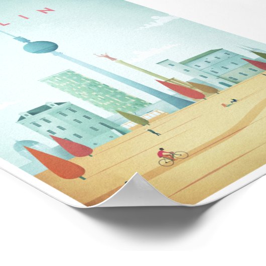 Poster Vintage voyage de Berlin (Coin)