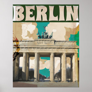 Poster Vintage voyage de Berlin